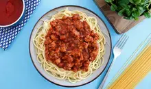Spaghettis bolognaise végétarienne