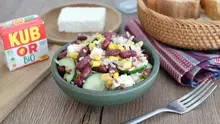 Salade de riz haricots rouges et feta