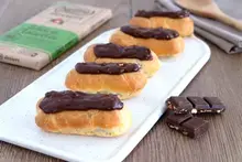 Eclairs au chocolat éclats de noisettes