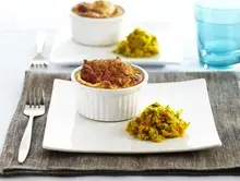 Soufflé aux fromages et légumes