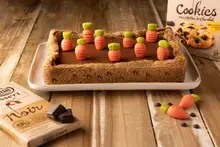 Jardin de carottes au chocolat de Pâques