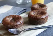 Coeurs coulants au chocolat corsé sans lactose