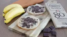 Tartelettes fines bananes chocolat 80%
