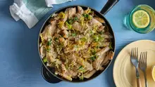 Poêlée de penne à la forestière