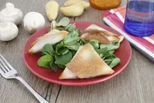 Croustillant de champignons et pommes de terre au air fryer
