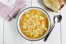 Bouillon de légumes vermicelles BIO, haricots et petits légumes