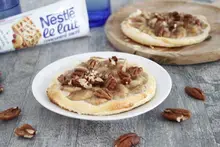 Tartes fines à la banane, cannelle et noix de pécan