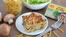 Gratin de pâte aux champignons