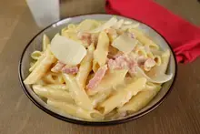 Penne au jambon et parmesan au Cookeo