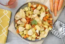 Sauté de poulet facon paysanne