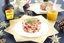 Tartare de saumon avocat grenade à l'Arome