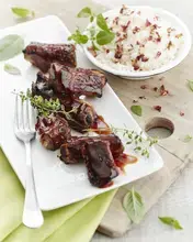 Travers de porc marinés sauce aigre douce