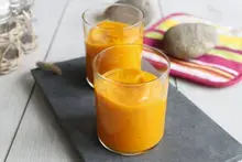 Soupe froide carotte gingembre