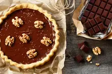 Tarte d'automne à la crème de marrons et chocolat