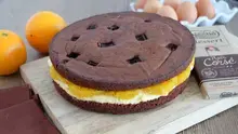 Moelleux au chocolat crème pâtissière à l'orange