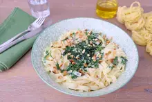 Tagliatelles aux épinards et gorgonzola