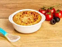 Gratin à la tomate aux olives pour bébé