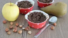 Crumble aux poires et noisettes RICORE aux Céréales
