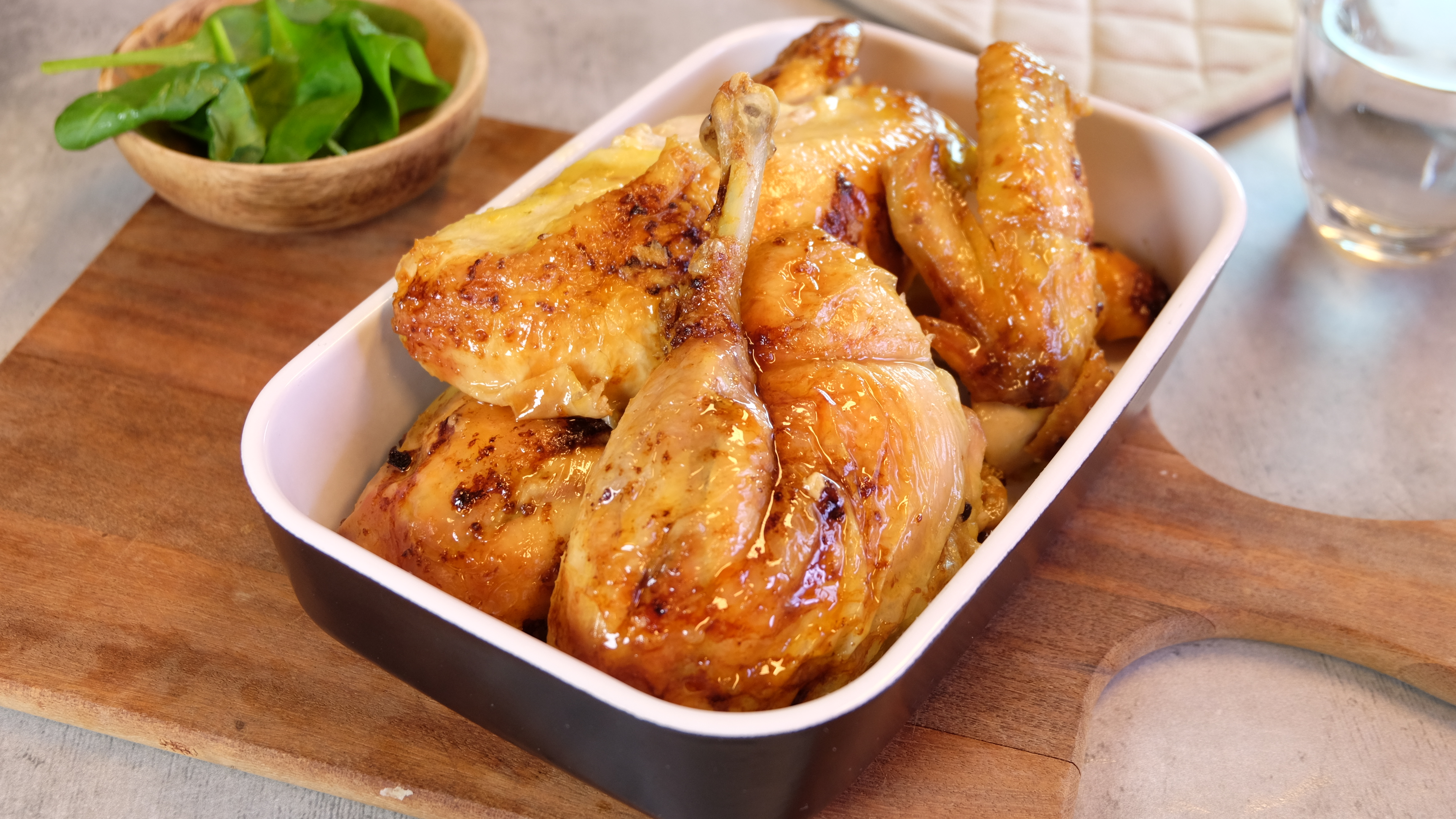 Poulet au four