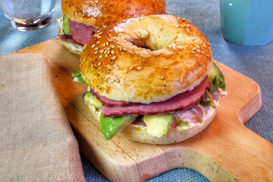 Bagels au pastrami
