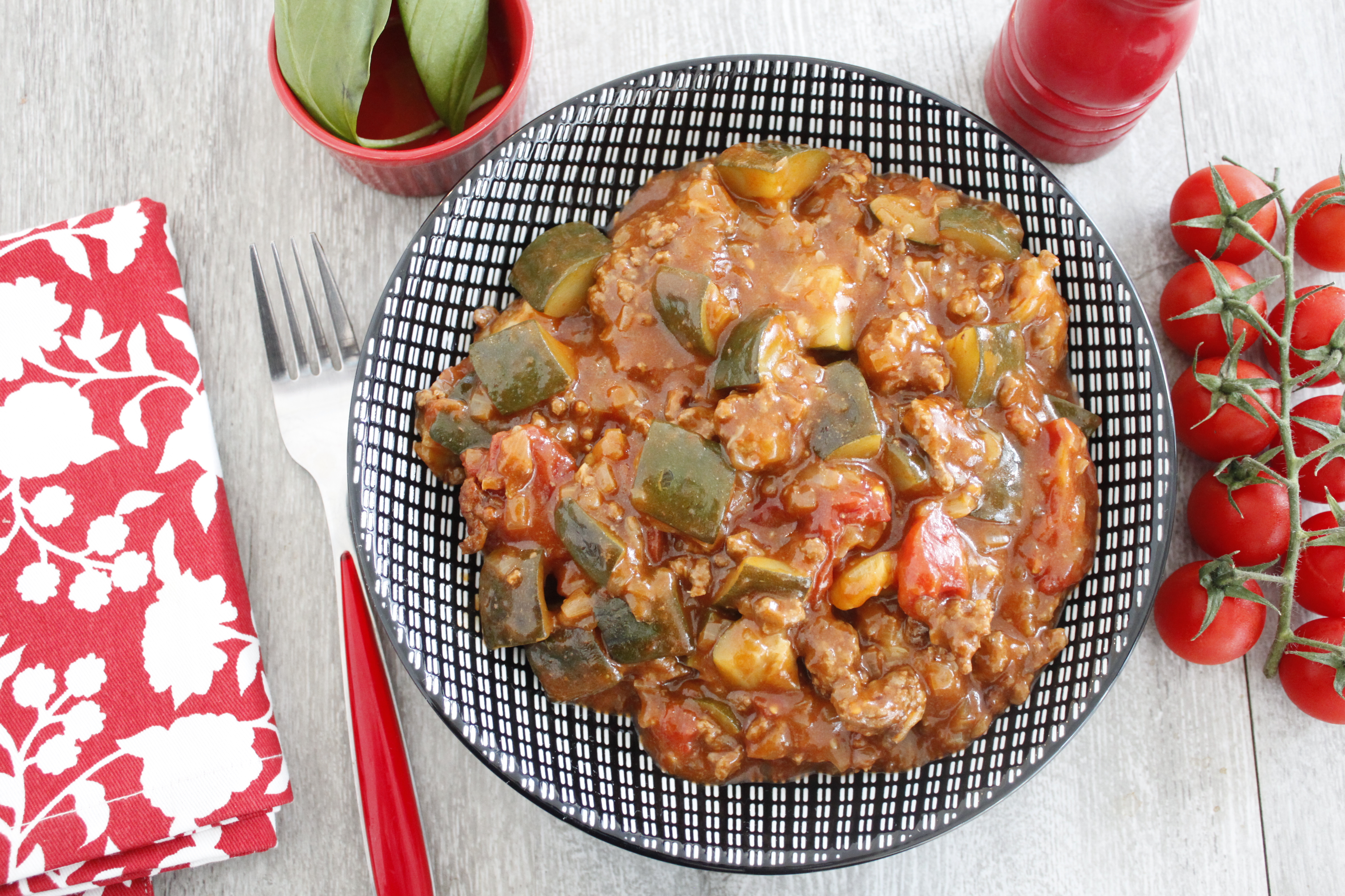 Courgettes à la bolognaise Cookeo