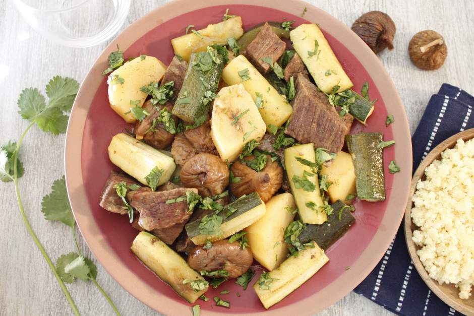 Tajine de boeuf pommes de terre et figues Cookeo