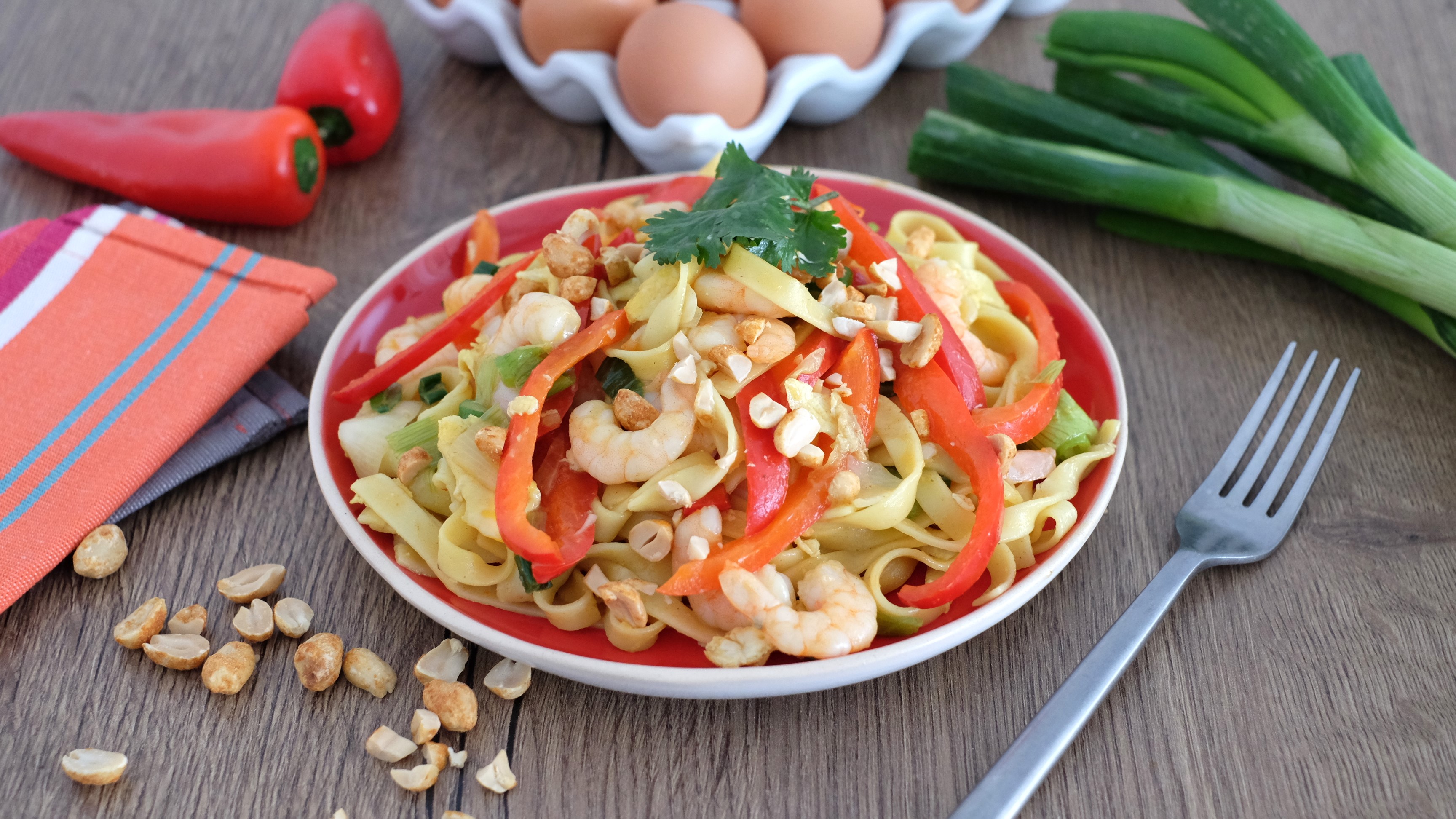 Pad thai crevettes