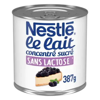 NESTLE Sweetened Condensed Milk Skim Lactose Free Can 6x387g FR
