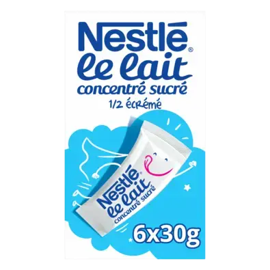 NESTLE Sweetened Condensed Milk 4% Fat Sticks Carton 20(6x30g) FR