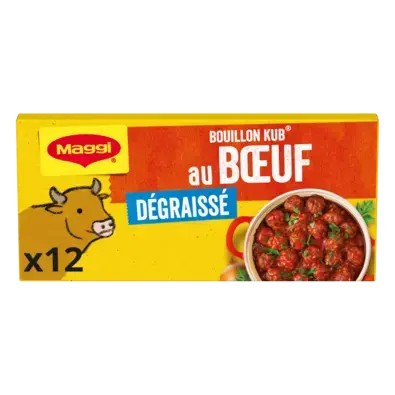 MAGGI Bouillon Beef Fat Free Carton 20x120g FR