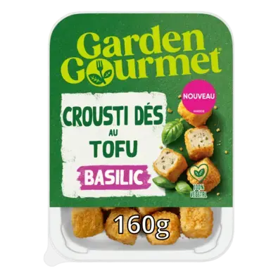 GARDEN GOURMET Tofu Crunchy Cubes Peel Pack 48x160g FR