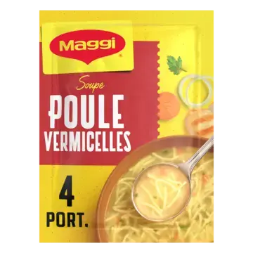 MAGGI SAVEUR A L'ANCIENNE Soup Bou Chicken Vermicelli Pouch 20x65g FR