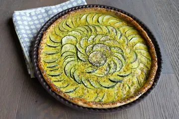 Tarte courgette curry