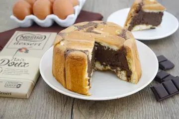 Charlotte au chocolat noir doux