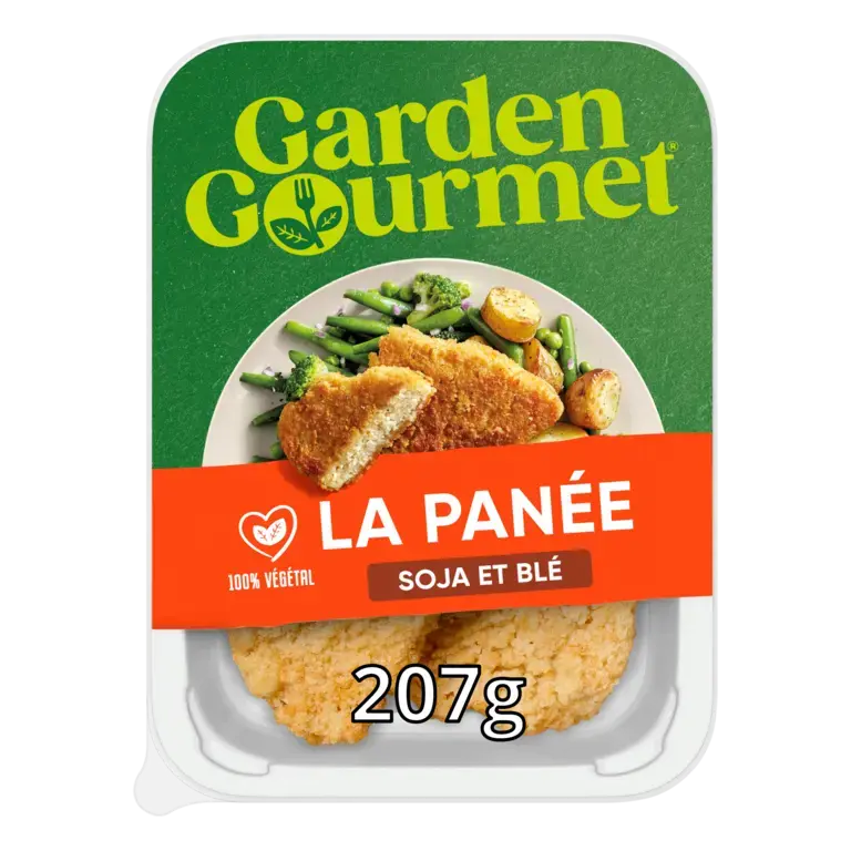GARDEN GOURMET Schnitzel Soya &amp; Wheat Peel Pack 4x207g FR