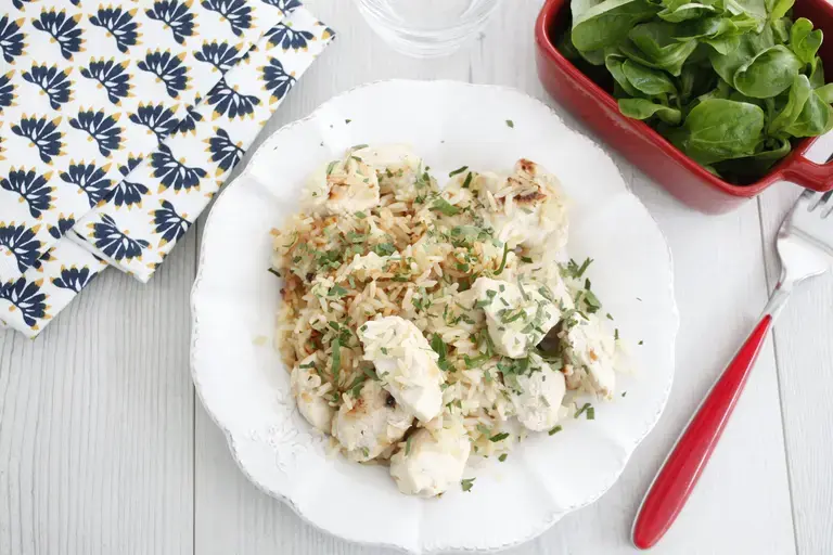 Riz pilaf au poulet