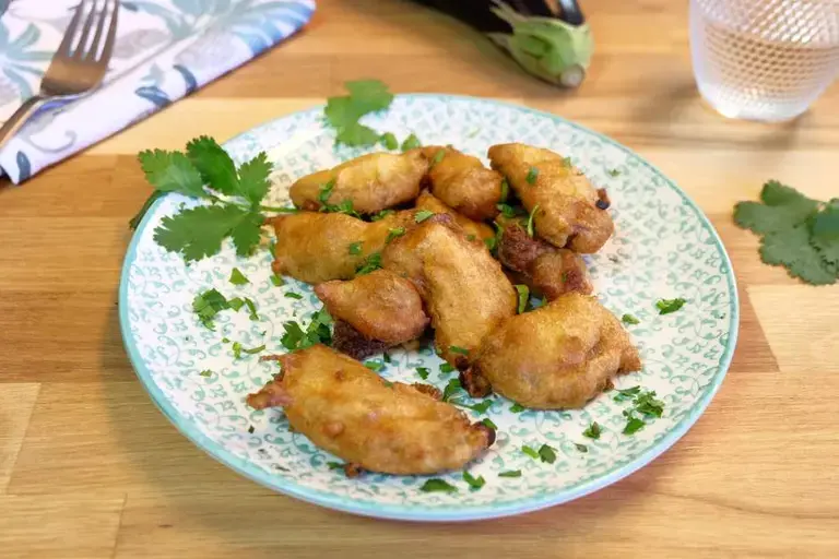 Beignets d'aubergines indiens