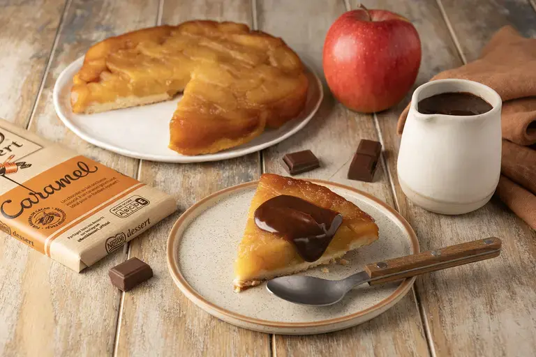Tarte tatin chocolat caramel