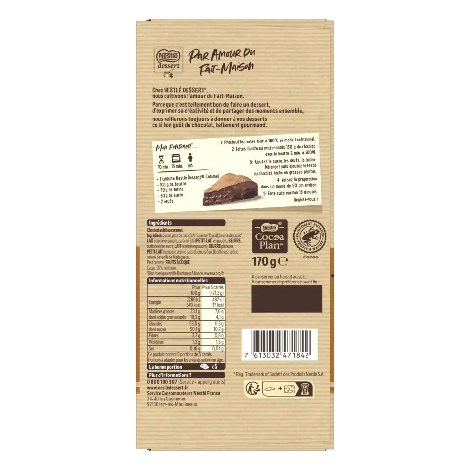 DESSERT Caramel Milk Wrapper 22x170g FR