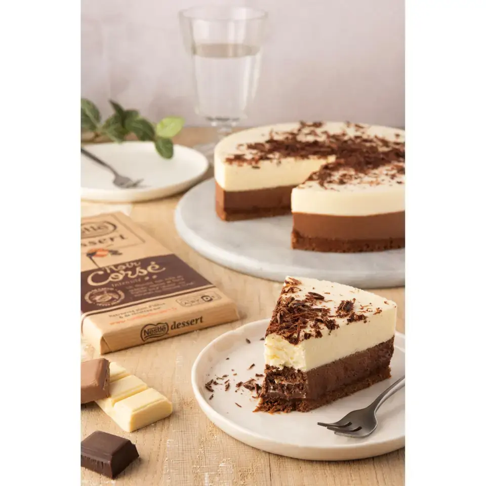 DESSERT Corsé 3 Chocolate Cake Escale Gourmande Recipe FR
