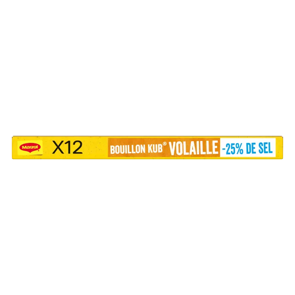 MAGGI Bouillon Poultry Low Salt Carton 20x120g FR
