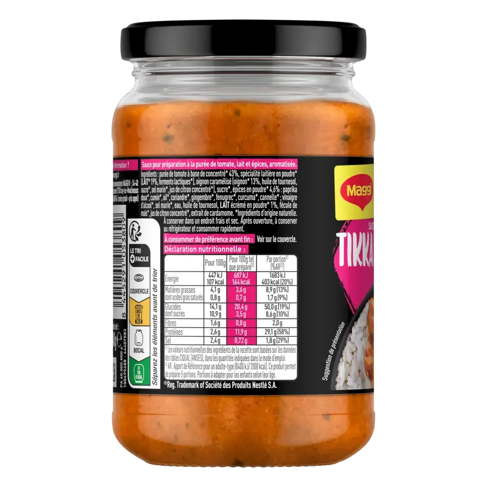 MAGGI MAGIC ASIA Tikka Massala Sauce Jar 340g FR