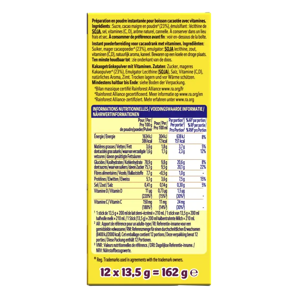 NESQUIK Stick Carton 12x13.5g FR