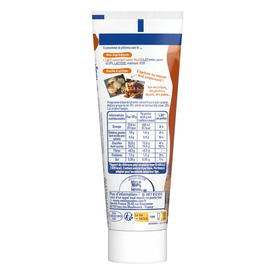 NESTLE Dulce de Leche Tube 24x165gr FR