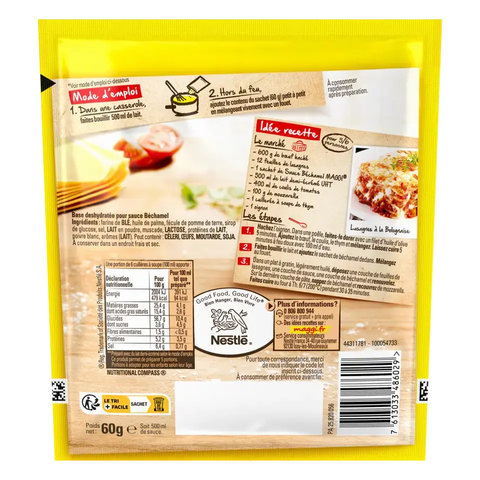 MAGGI Sauce Bechamel Sachet 60g FR