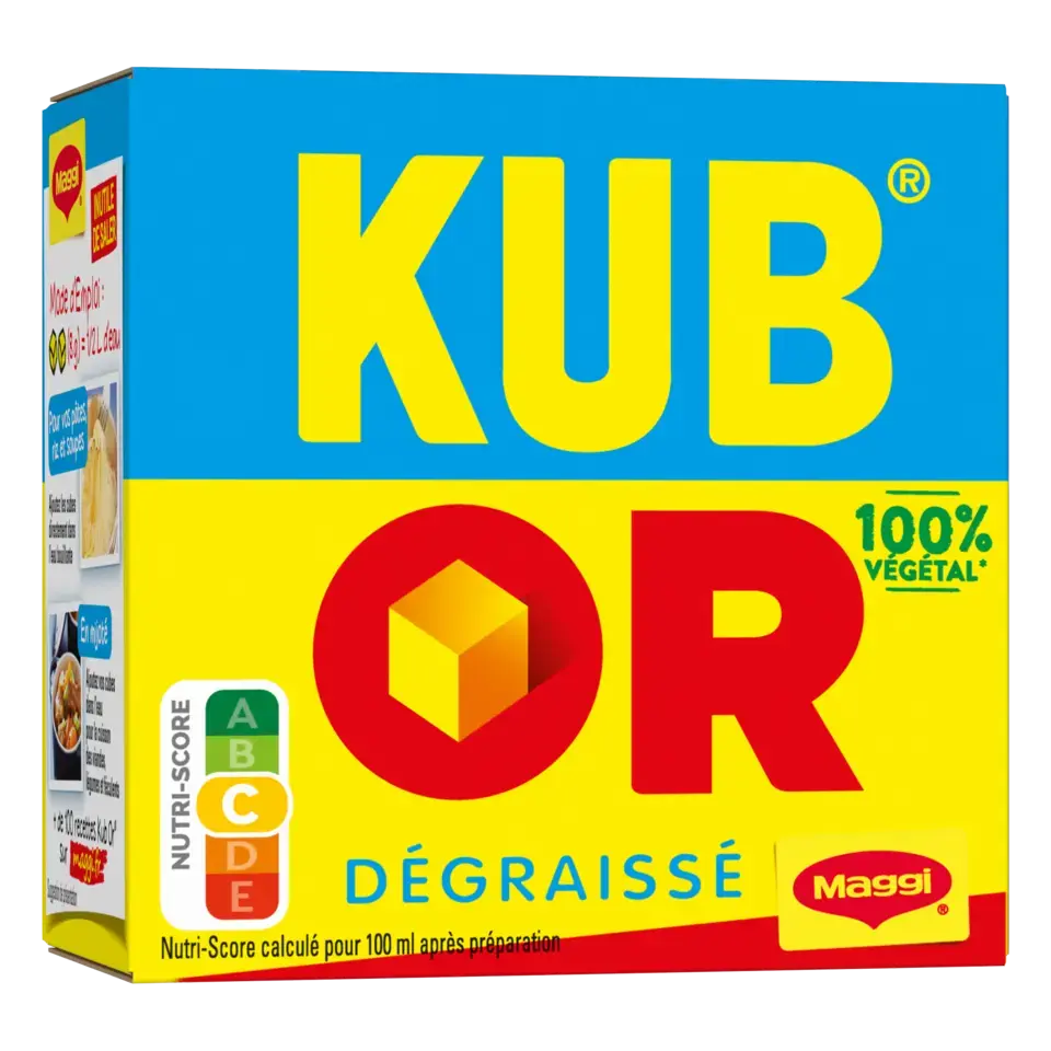 MAGGI KUBOR Bouillon Fat Free Box 15x128g FR