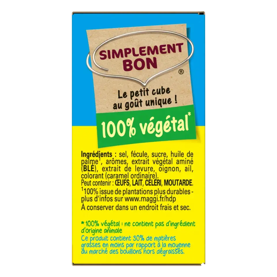 MAGGI KUBOR Bouillon Fat Free Box 15x128g FR