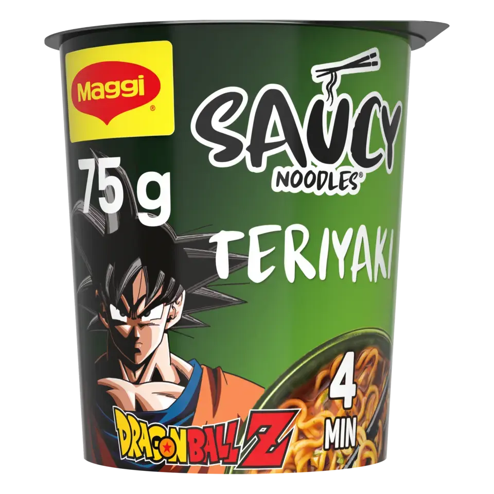 MAGGI Cup Noodle Teriyaki Chicken Dragon Ball Z Cup 8x75g XE