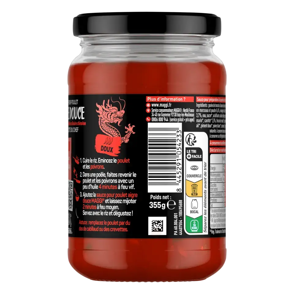 MAGGI MAGIC ASIA Sweet &amp; Sour Sauce Jar 6x355g FR