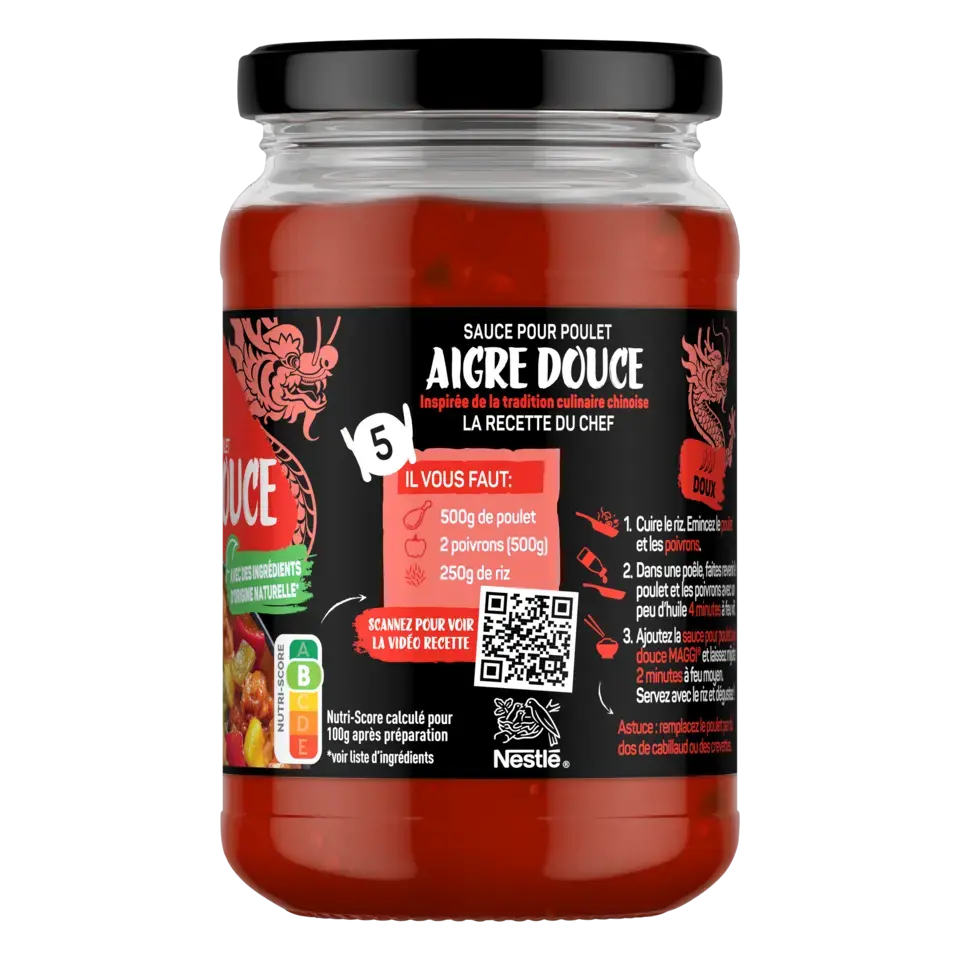 MAGGI MAGIC ASIA Sweet &amp; Sour Sauce Jar 6x355g FR
